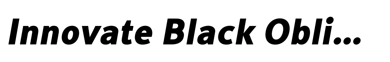 Innovate Black Oblique